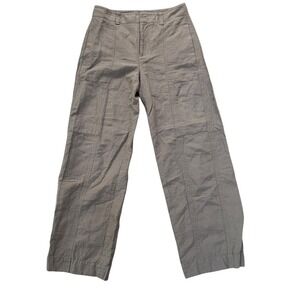 Vince Cargo‎ Pants Wide Leg Linen Blend Beige Size 6 Womens